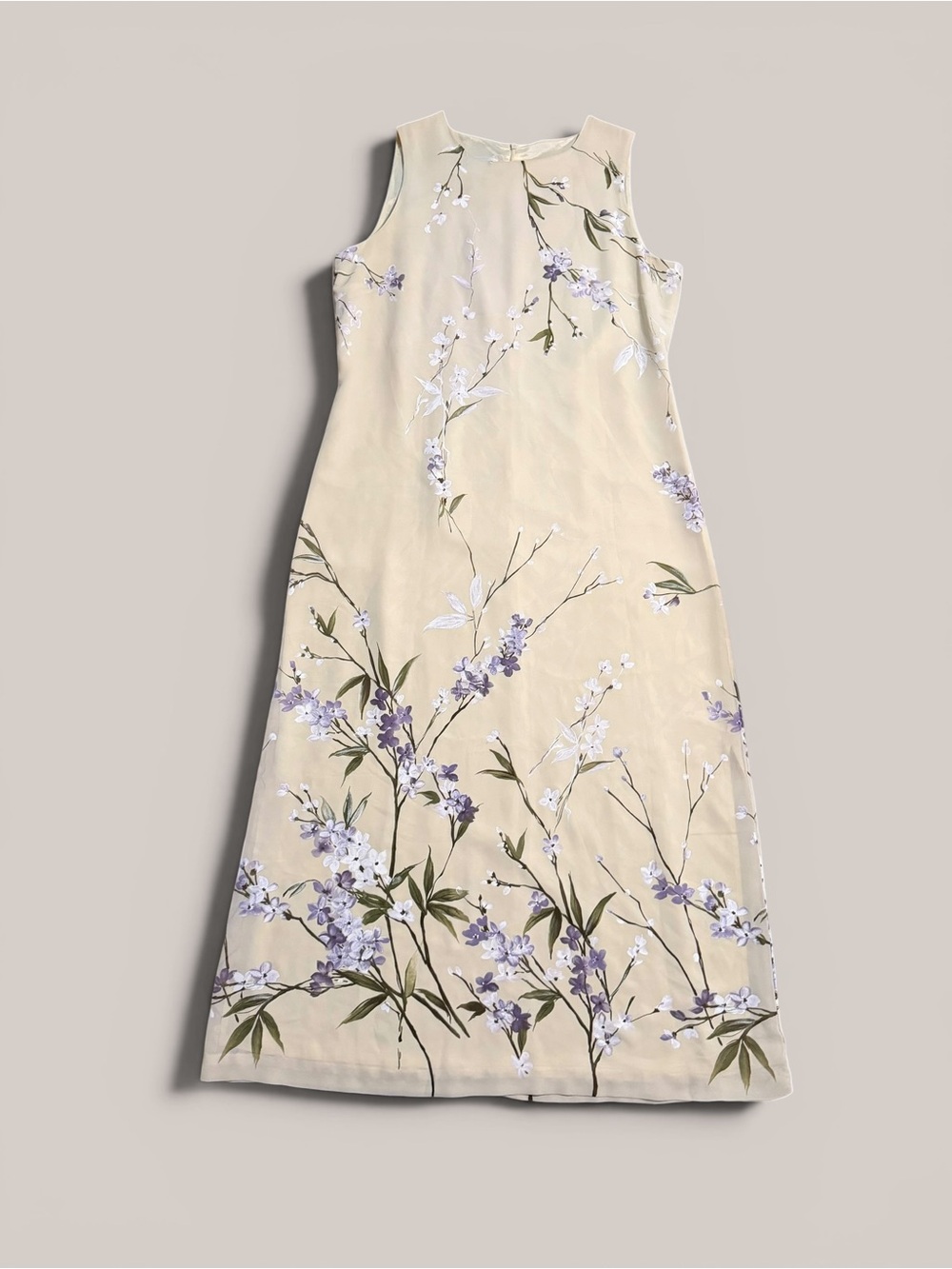 90s VINTAGE Evan Picone Floral Maxi Dress